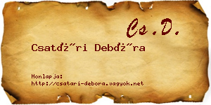 Csatári Debóra névjegykártya